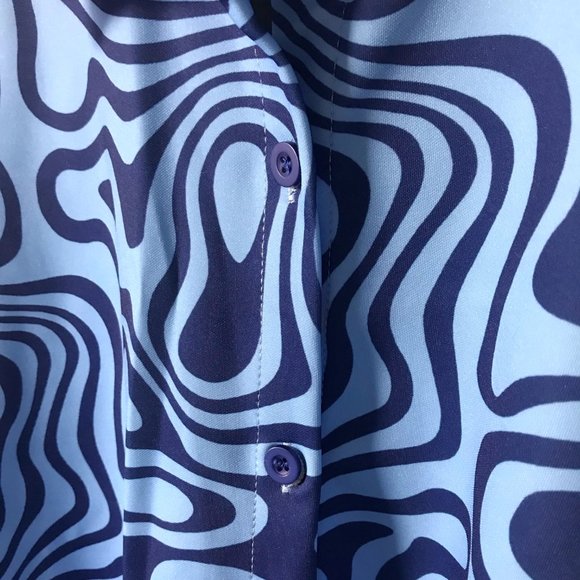 Fashionnova // Lindsee Printed Short Set - XS, Blue - Picture 4 of 14